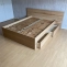 Custom made solid wood bed frame