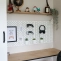 Bureau d'ado avec plateau en mdf noir plaqué chêne