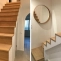 Custom staircase with solid oak steps and risers