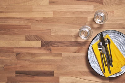 Plateau de table en noyer