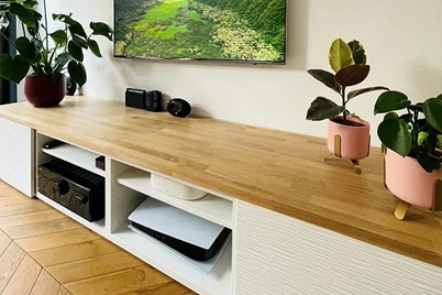 Tablettes et étagères sur mesure en bois
